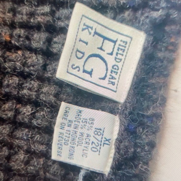 Field Gear Kids Knit button up wool Blend vest - Picture 3 of 5